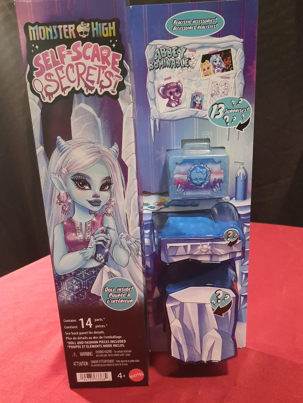 Monster High Abbey Bominable Playset Self-scare Secrets 14 Surprises With Doll
